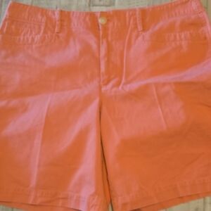 Ralph Lauren Orange Bermuda Shorts Lightweight Cotton